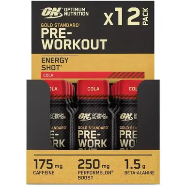 Optimum Nutrition Pre-Workout Shot Cola 12 x 60ml