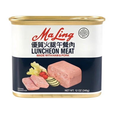 MaLing Luncheon Meat with Ham & Pork 340g