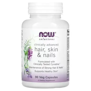 NOW Foods Hair Skin Nails Beauty Capsules - 90 Vegan Capsules