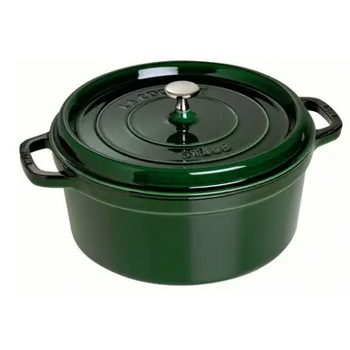 Staub ovenschaal 24 cm rond basilicumgroen