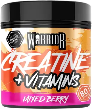 Warrior Creatin Plus Vitamine - 360 g - Gemischte Beeren