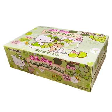 Rode Sakura Hello Kitty Druiven Jelly Boba 310ml×24