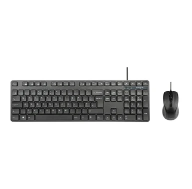 Targus Full-size USB Wired Keyboard & Full-Size Optical Antimicrobial Wired Mouse Combo