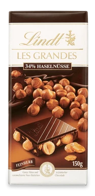 Lindt Les Grandes feinherb Haselnuss, 150 g