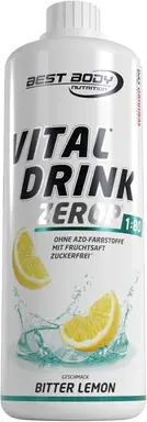 Best Body Nutrition Vital Drink Zerop - Bitter Lemon - 1000 ml Flasche