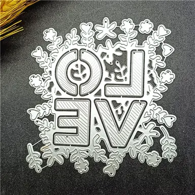 Valentine's Day Made with Love Metal Die Cuts,for DIY Scrapbooking Album Decorative Embossing Paper Dies for Card Making，snowflake