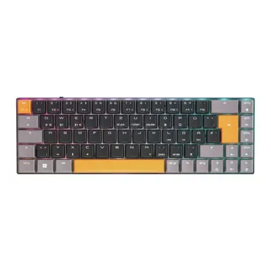 CHERRY MX-LP 2.1 kabellose Gaming-Tastatur, 69 Tasten, 65 %, deutsche Layouts (QWERTZ), mechanische Low-Profile-MX-Speed-Switches, Schwarz
