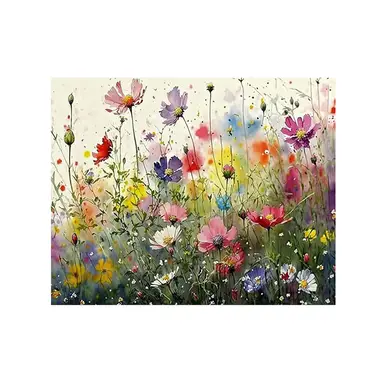 JU7CER Wildflower 5D Diamant-Malerei-Set - Anfängerfreundlich für Erwachsene | Wanddekoration & Geschenk 30×40cm