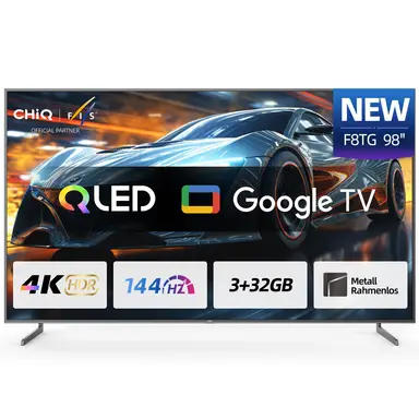 CHiQ U98F8TG – 98 Zoll – 4K QLED – 144 Hz – Google Smart TV – Gaming-TV
