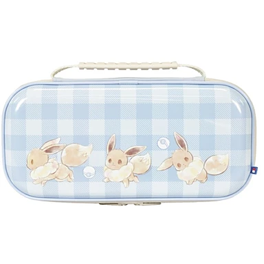 HORI Pokémon, pochette rigide de transport pour Nintendo Switch et Switch 2, avec rangement pour accessoires et jeux, motif Évoli Cottage Core