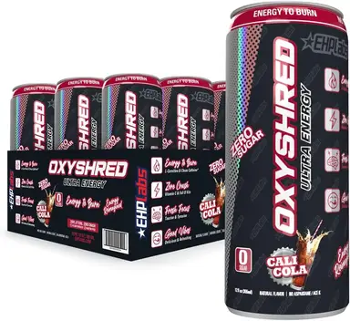 EHPlabs OxyShred Energy RTD Cali Cola Drink Flavour - 12 x 355ml