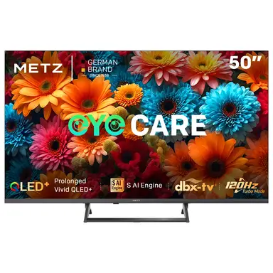 [Installation gratuite]METZ QLED 50MQF7500Z Télévision connecté 50 pouces HDR10+ Dolby Vision & Atmos MEMC VRR avec lumière bleue faible, Google TV, Googlecast et Tuner DVB-T/T2/C/S/S2