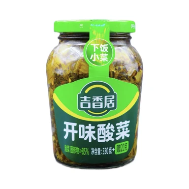 Jixiangju Open-Flavor Pickled Mustard (330+20g) - Jixiangju Open-Smaak Gefermenteerde Mosterd (330+20g)