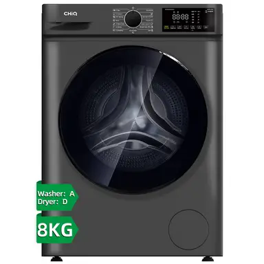 CHiQ JKW85882HG 8kg/5kg Freestanding Washer Dryer - 1400 Spin - Dark Graphite Grey - A/D Rated