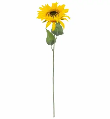 Candlelight Artificial Sunflower Stem Yellow 70cm