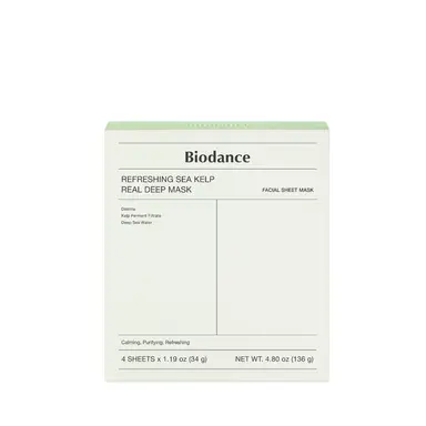 Biodance Refreshing Sea Kelp Real Deep Mask x 4 each