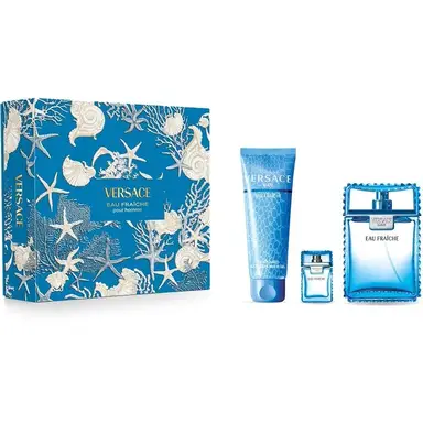 Versace Eau Fraiche (M) Set EDT 100ml + Duschgel 150ml + Mini-EDT 5ml