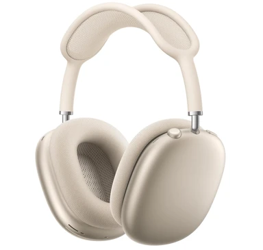 Apple AirPods Max kabellose Kopfhörer, aktive Geräuschunterdrückung auf Pro-Niveau, Transparenzmodus, personalisiertes 3D Audio, USB-C-Ladecase – Starlight