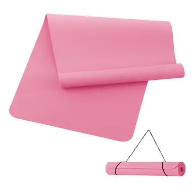 Good Nite Yogamatte Groß Extra-Groß 190 x 100 x 0,6 cm rutschfest TPE Gymnastikmatte Sportmatte Fitnessmatte Trainingsmatte Pilatesmatte für Yoga, Pilates und Workouts (Pink)