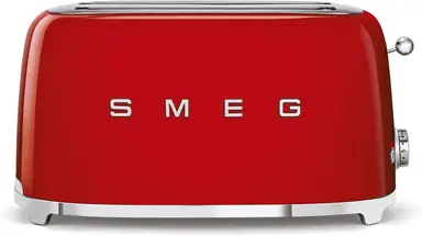 SMEG langsleufbroodrooster TSF02RDEU, rood