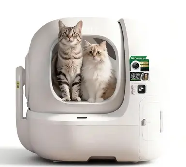 PETKIT Purobot Max Pro KI-Katzenstreuautomat mit Kamera, 210°-Weitwinkelobjektiv, unterstützt 5G und 2,4-GHz-Dualfrequenz, selbstreinigend, ideal für Mehrkatzenhaushalte, App-steuerbar, geruchsfrei