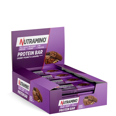 Nutramino Eiwitreep 12 x 55 g - Pinda & Karamel