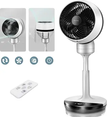 Aigostar Eddy TF-730VDE - turboventilator - 17,78 cm 3 bladen afstandsbediening