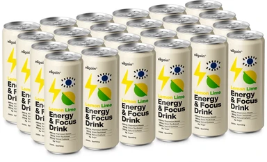Vilgain Energy Focus Drink Lemon and Lime - 24 x 330ml