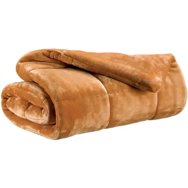 VIVARAISE Plaid Betender ocre - 130 x 180 cm