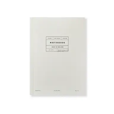 Katie Leamon A5  Notebook 300 Blank Pages 100GSM Cloudy Grey