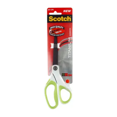 Scotch Titanium Scissors Green/Grey 20cm