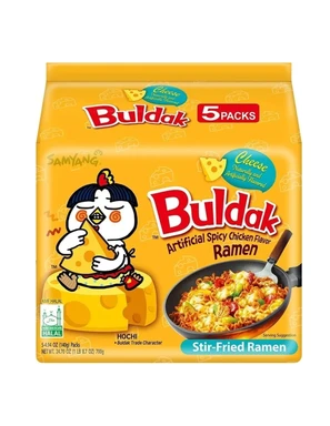 Samyang Buldak ramen au poulet épicé et au fromage - Lot de 5