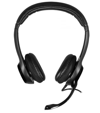 Logitech H390 USB-Headset mit Mikrofon, Stereo, kabelgebunden, Schwarz