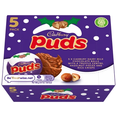 Cadbury 175g Puds Christmas 5-Pack