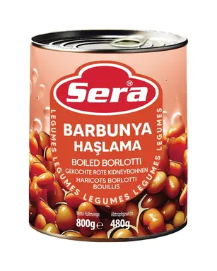 Sera Barbunya Haslama Gekookte zwarte bonen 800 g