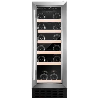 CDA CFWC304SS 30cm Freestanding Slimline Wine Cooler 20 Bottles - Stainless Steel - G Rated