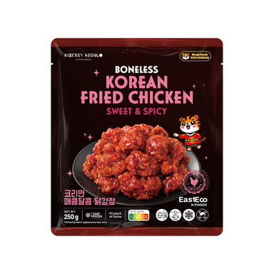 Rengi Koreaanse gefrituurde kip zonder bot zoet & pittig - 250 g