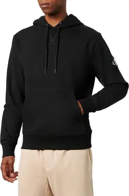 Calvin Klein Badge Hoodie - Zwart XXL