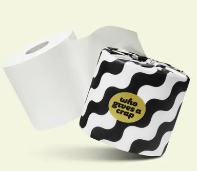 Who Gives A Crap Extra Soft Bamboo Toilet Tissue, 3-Ply, 1 Roll