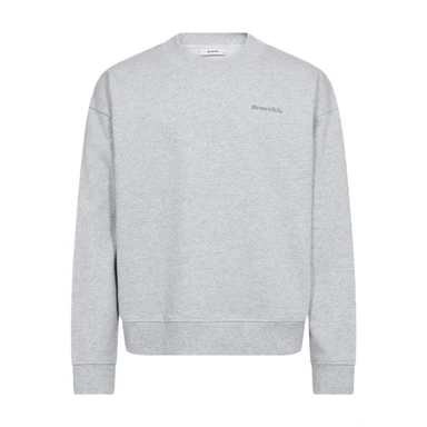 Resteröds RTDRAKE CREW Light Grey Heather Crewneck Sweatshirt - Size L