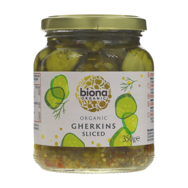 Biona Gherkin Slices - 350G