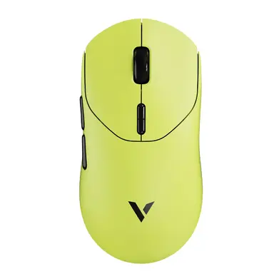RAPOO VT2 Wireless Gaming Mouse， True 8K Wireless Polling Rate， 53g Lightweight， Up to 750 Hr Battery， Nordic nRF54L15 MCU， 100-Million Mechanical Switch， 10 Programmable Buttons， Macro Enabled - Yellow