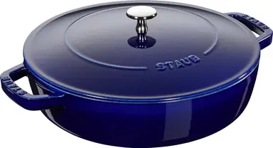 STAUB Chistera braadpan - 28 cm, donkerblauw