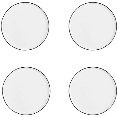 BJÖRN Assiette PURE Ø21,5cm - 4 pièces - Blanc Neige