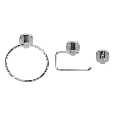 Croydex Medway 3pc Bathroom Accessory Set - Chrome