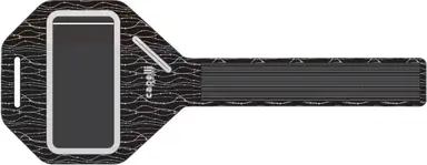 SÉRIE D'IMPRESSION RÉFLÉCHISSANTE Sac d'écouteurs, bracelet pour téléphone portable pour iPhone, étui de téléphone sport résistant à l'eau & fente à fermeture éclair pour porte-clés de voiture pour téléphone de 17 cm