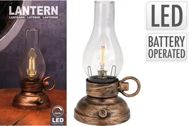 LANTERN WITH LED LIGHT 20CM
