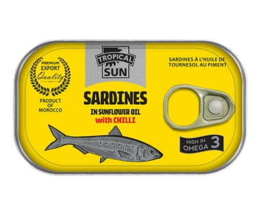 Tropical Sun Sardines In Sunflower Oil With Chilli