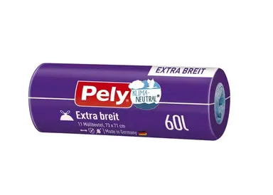 Pely Zugband-Beutel Extra-breit 60l Anti-Geruch 11 St