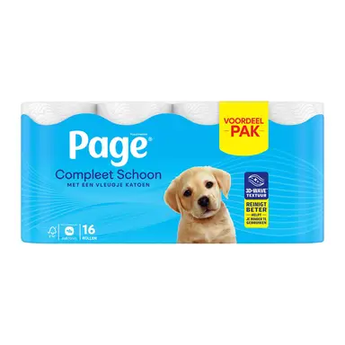 PAGE Complete Clean Toiletpapier 16 rollen